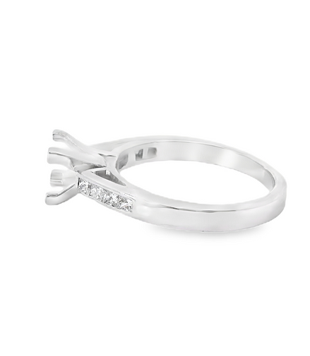 14K White Gold 0.30 CTW Diamond Semi-Mount Engagement Ring