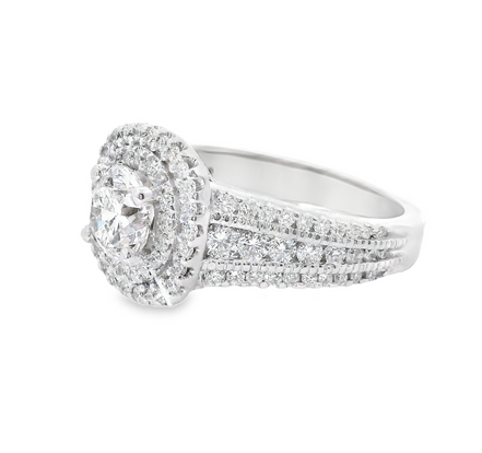 14Kw .85Ct Diamond Remount Double Halo