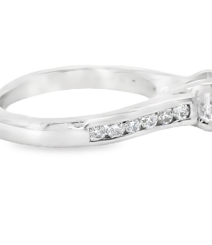 14K White Gold Diamond Semi-mount Engagement Ring