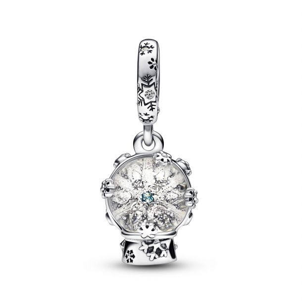 Pandora Moments Snowflake Snowglobe Dangle Charm