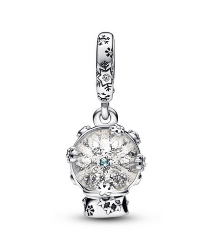 Pandora Moments Snowflake Snowglobe Dangle Charm
