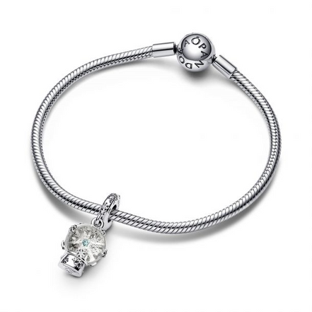 Pandora Moments Snowflake Snowglobe Dangle Charm