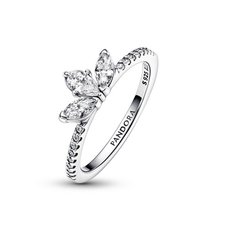 Pandora Timeless Sparkling Herbarium Cluster Ring Size 7