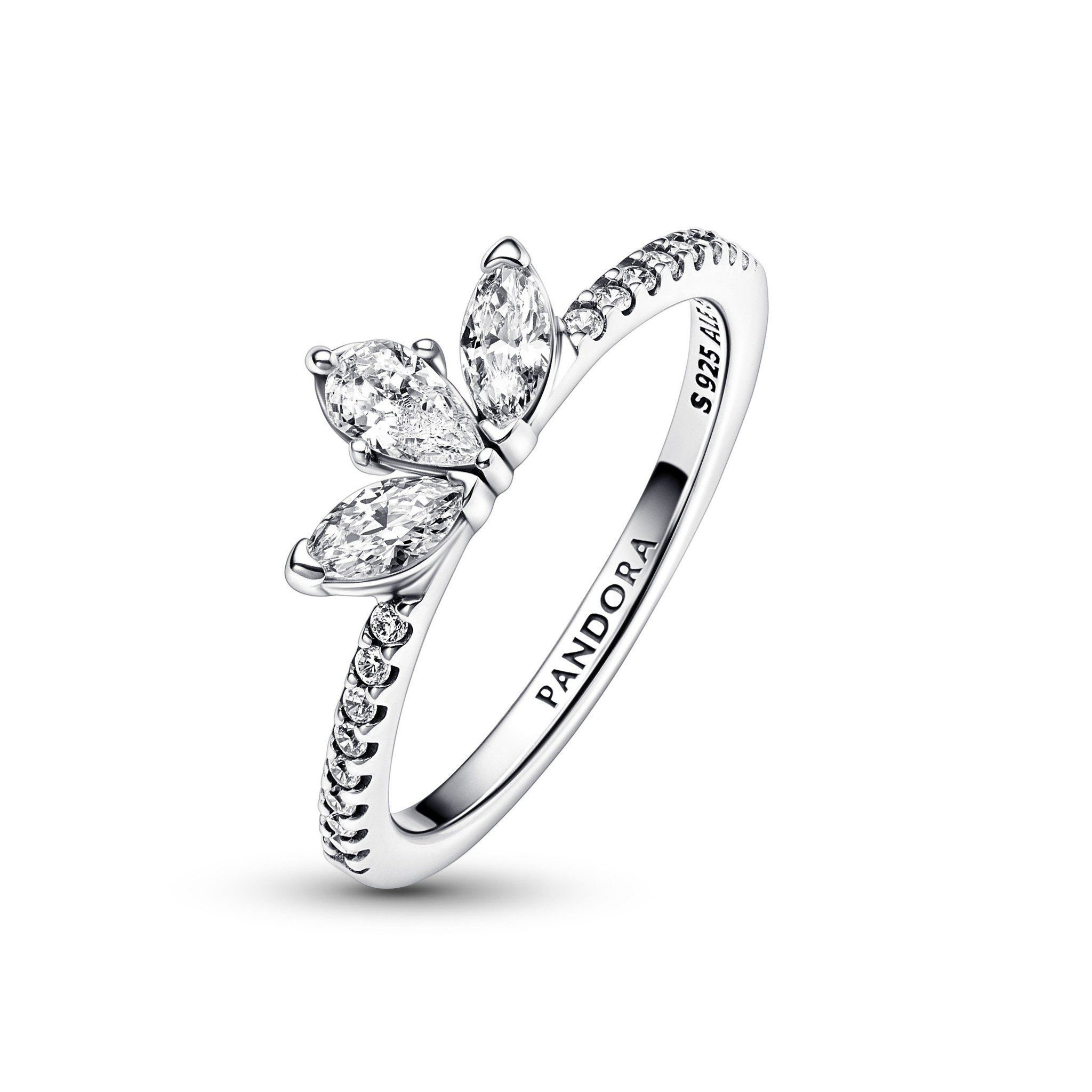 Pandora Timeless Sparkling Herbarium Cluster Ring Size 7