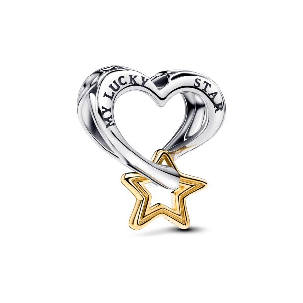 Pandora Moments "My Lucky Star" And Heart Charm