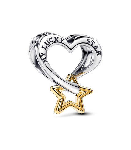 Pandora Moments "My Lucky Star" And Heart Charm