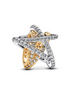 Pandora Moments Two-Tone Sparkling Crossover Star Charm