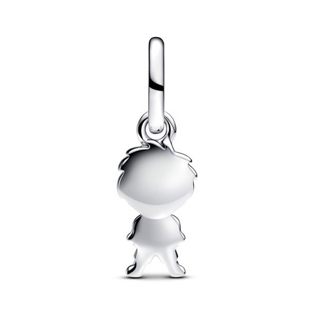 Pandora Moments Two-Tone Happy Boy Dangle Charm