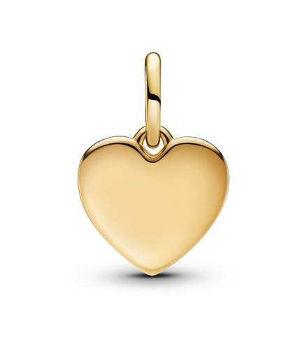 Pandora Moments 14K Gold-Plated Engravable Love Heart Dangle Charm