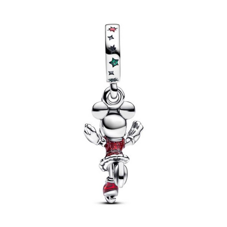 Pandora Disney Minnie Mouse Ice Skating Dangle Charm