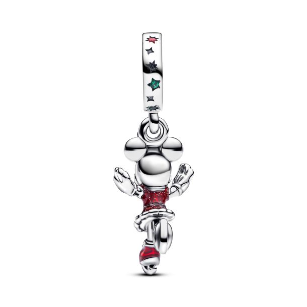 Pandora Disney Minnie Mouse Ice Skating Dangle Charm