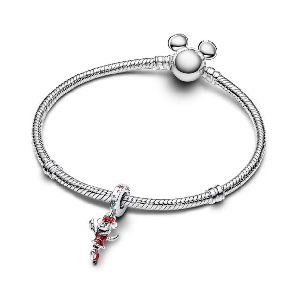 Pandora Disney Minnie Mouse Ice Skating Dangle Charm