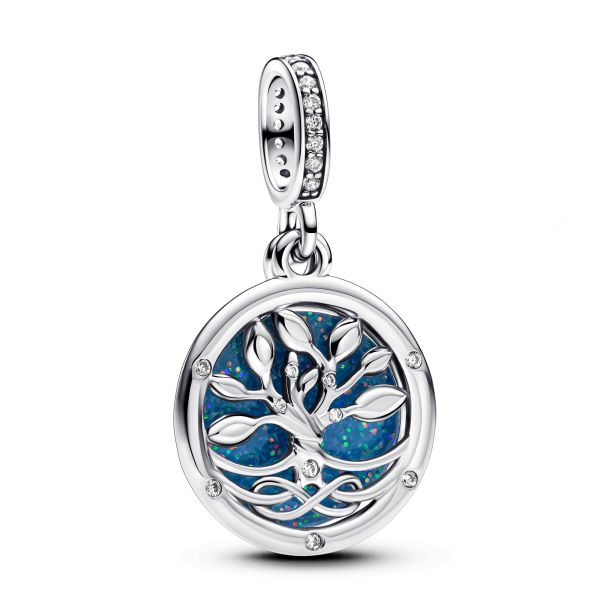 Pandora Moments Glow-In-The-Dark Infinity Tree Double Dangle Charm