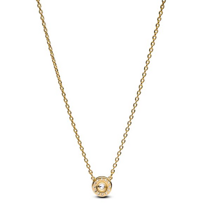 Pandora Timeless Round Pavé Halo Pendant Necklace