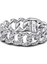 Pandora Timeless Pavé Cuban Chain Ring Size 4.5