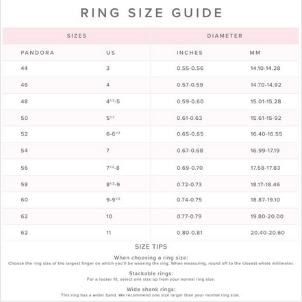 Pandora Timeless Pavé Cuban Chain Ring Size 10