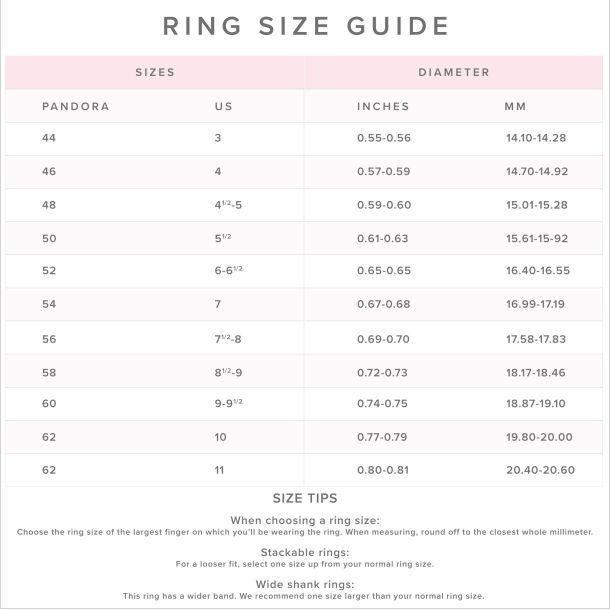 Pandora Timeless Pavé Cuban Chain Ring Size 10