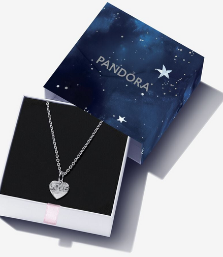 Pandora Engravable Love Heart Jewelry Gift Set