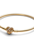Pandora Moments Celstial Heart Clasp Bangle Charm Bracelet Size 21