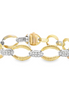 14k Two Toned 1.03 CTTW Diamond Bracelet