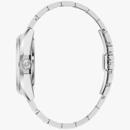 Bulova Men's Classic Surveyor Green Dial Stainless Steel Bracelet