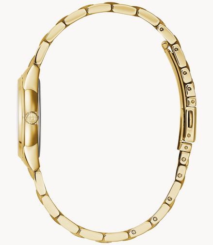 Bulova Classic Sutton Ladies Diamond-Accent Gold-Tone Bracelet Watch