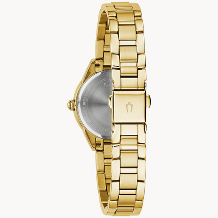 Bulova Classic Sutton Ladies Diamond-Accent Gold-Tone Bracelet Watch