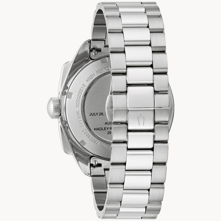Bulova Men's Archive Series Lunar Pilot Black Dial and Interchangeable Strap Watch Set