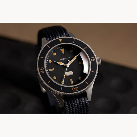 Bulova Men's Archive MIL-Ships-W-2181 Automatic Black Dial Watch