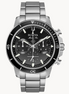 Bulova Men's Marine Star Black Dial Chronograph Bracelet Watch