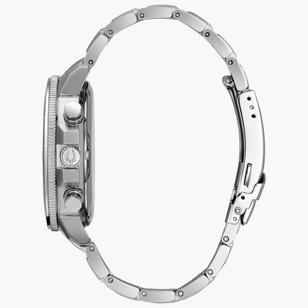 Bulova Men's Marine Star Black Dial Chronograph Watch