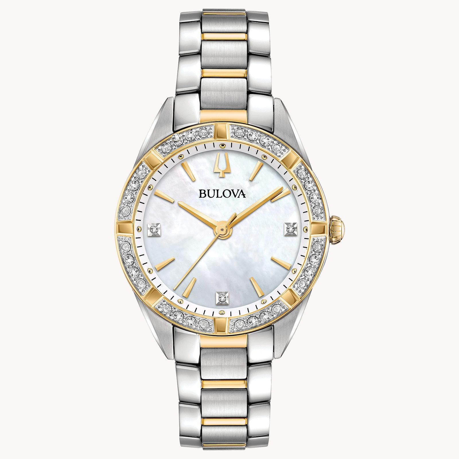 Bulova Ladies  Classic Sutton Diamond Two-Tone Stainless Steel Watch