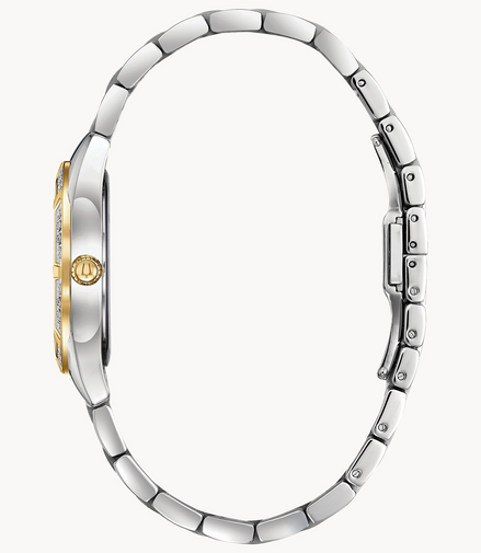 Bulova Ladies Classic Sutton Diamond Two-Tone Stainless Steel Watch