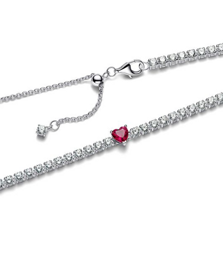 Pandora Timeless Halo Heart Choker 40 cm