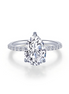 Lafonn 3 CTW Simulated Diamond Pear-Shaped Solitaire Engagement Ring Size 6