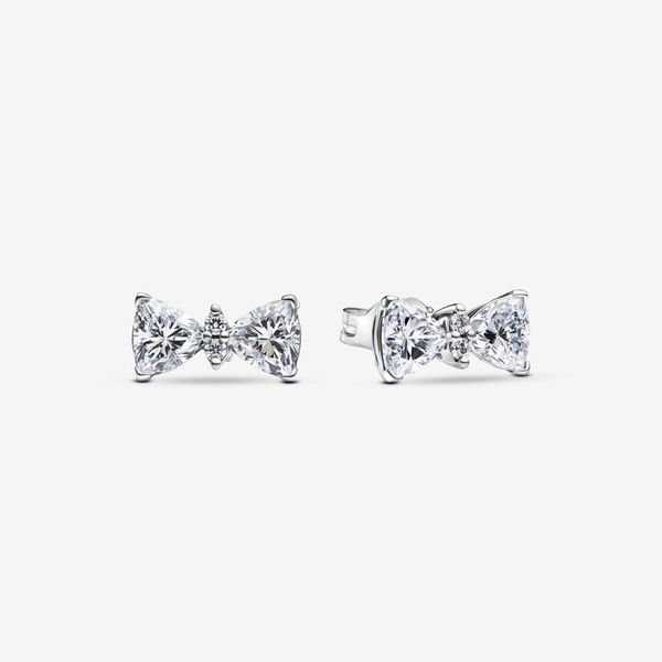 Pandora Timeless Sparkling Bow Stud Earrings