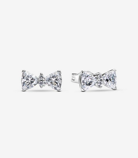 Pandora Timeless Sparkling Bow Stud Earrings