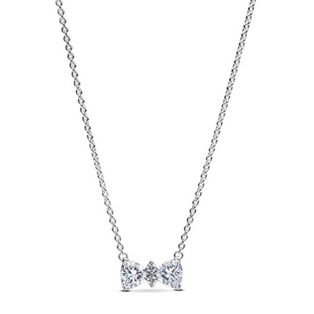 Pandora Timeless Sparkling Bow Necklace 45 cm