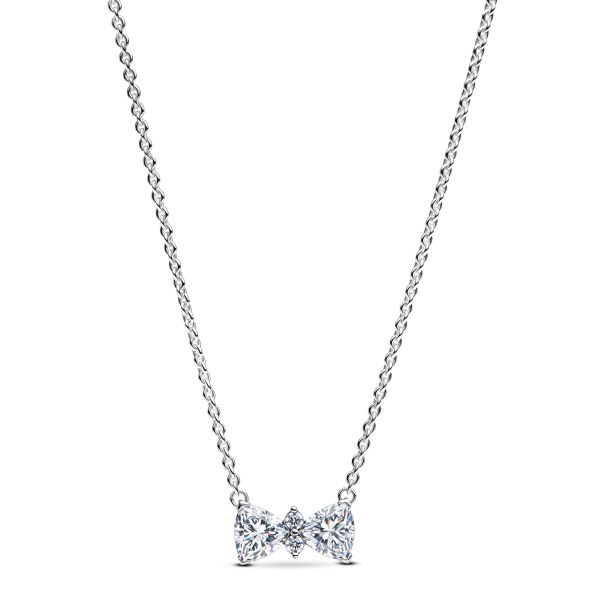 Pandora Timeless Sparkling Bow Necklace 45 cm