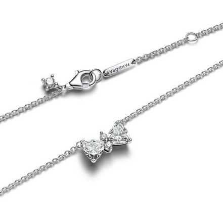 Pandora Timeless Sparkling Bow Necklace 45 cm