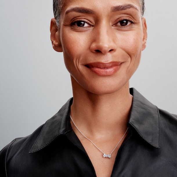 Pandora Timeless Sparkling Bow Necklace 45 cm