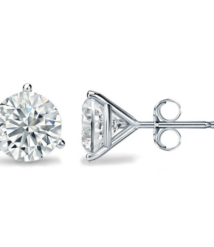 14K White Gold 1 CTW Lab Grown Diamond Stud Earrings