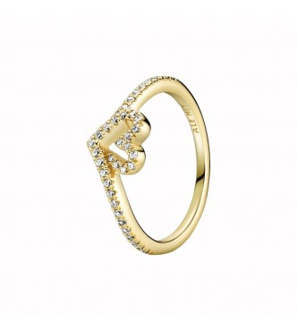 Pandora Timeless Wish Sparkling Heart Ring Size 8.5