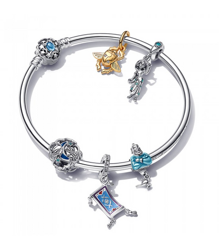 Pandora Disney Aladdin, Princess Jasmine And Genie Glow-In-The-Dark Charm