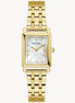 Bulova Ladies Sutton Mother-of-Pearl Dial Gold-Tone Stainless Steel Bracelet Watch