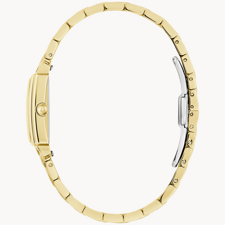 Bulova Ladies Sutton Mother-of-Pearl Dial Gold-Tone Stainless Steel Bracelet Watch