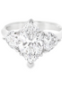 Revelation Platinum 3 CTW Lab Grown Marquise Shaped 3 Stone Engagement Ring