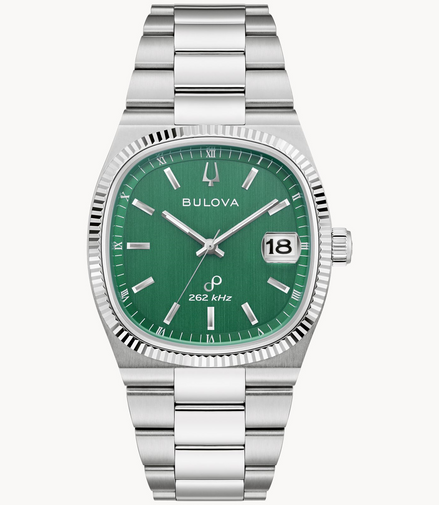 Bulova Men's Super Seville Watch With Green Dial Bracelet Watch