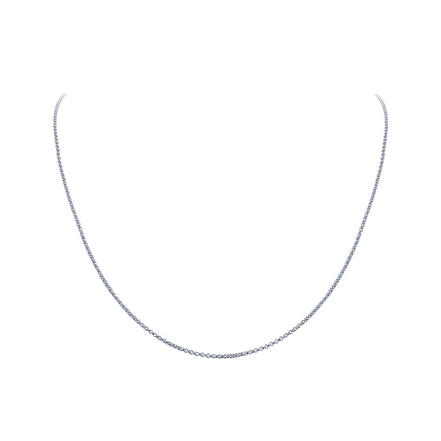 16" Sterling Silver Venus 1.2Mm Chain Bonded With Platinum