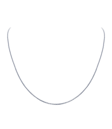 16" Sterling Silver Venus 1.2Mm Chain Bonded With Platinum